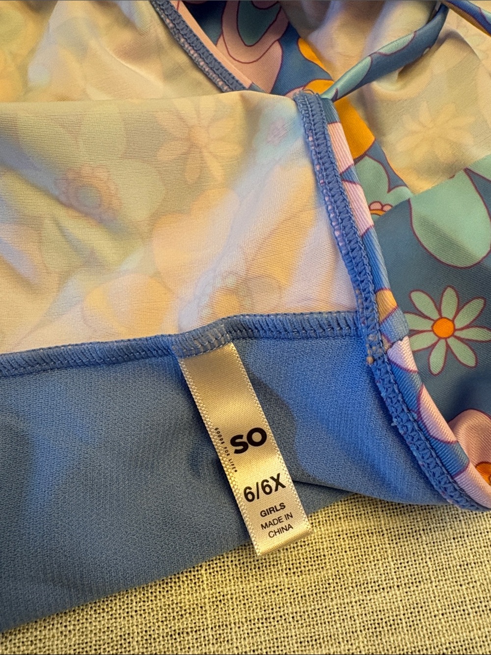 Floral Ruffle Tankini Size 6/6X - Picture 5 of 9